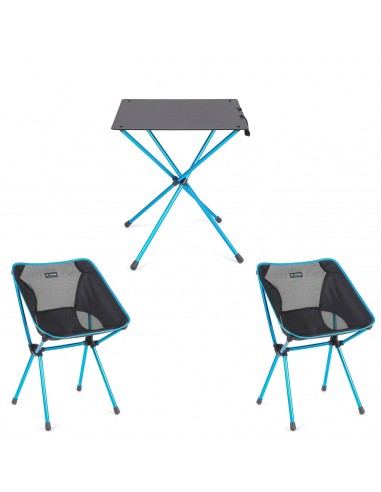 Pack "Helinox Cafe" / Foldable table + 2 foldable chairs Véritable concentré