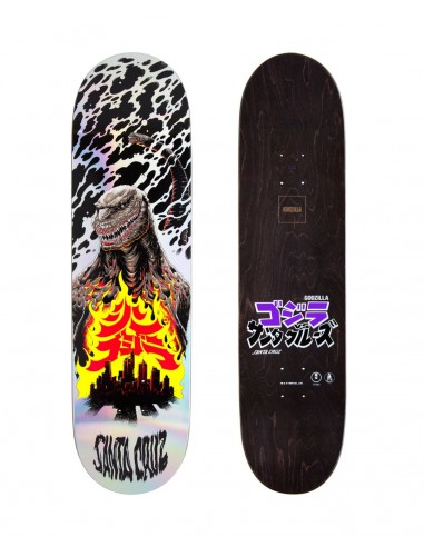 8.5" Godzilla Shin Knox Firepit Santa Cruz Skateboard Deck meilleur choix