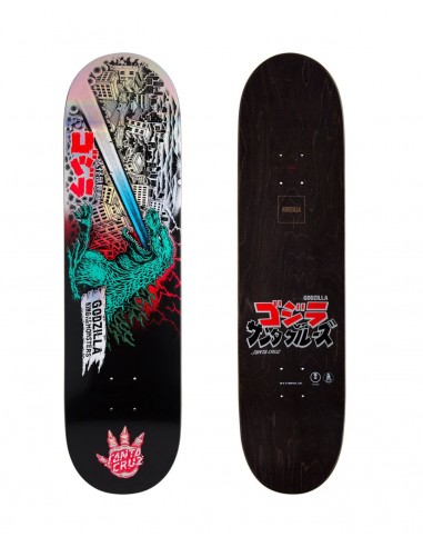 8.25" Godzilla O'Brien Reaper Santa Cruz Skateboard Deck des créatures d'habitude