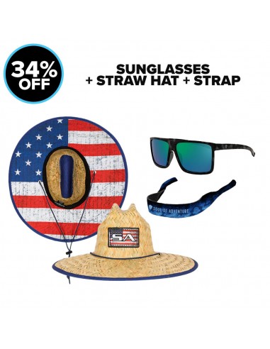 SUNGLASSES + STRAW HAT | + STRAP + BAG Comparez et commandez 