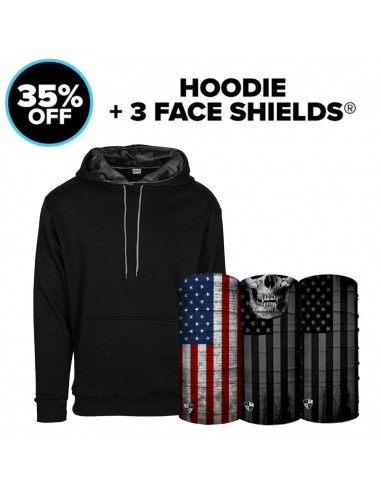 Hoodie + 3 Face Shields® Pour