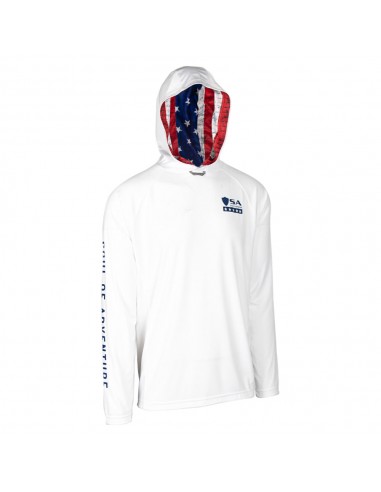 Hooded Performance Long Sleeve Shirt | American Flag Comment ça marche