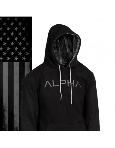 Classic Lined Hoodie | Alpha Blackout American Flag Comment ça marche