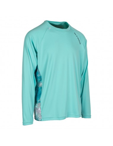 Performance Long Sleeve Shirt | Aqua Topography Dans la société mordern