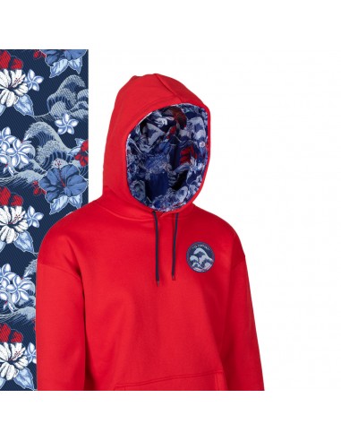 Classic Lined Hoodie | Hawaiian Surf | Red les ctes