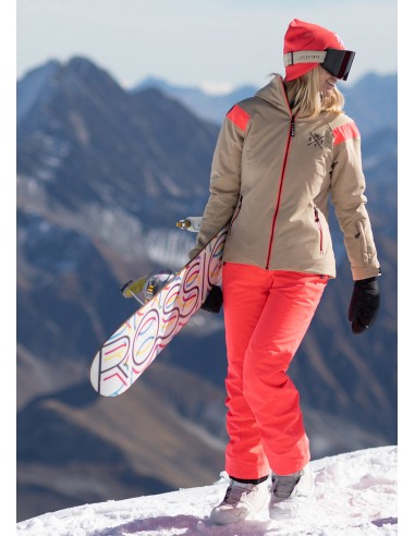 Pantalon de ski Bardo - Rose Fluo s'inspire de l'anatomie humaine