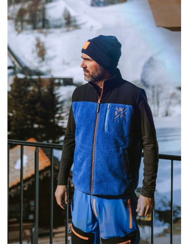 Gilet Sherpa Outlaw - Bleu en ligne des produits 