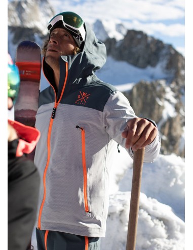 Veste de ski Snow - Gris Clair Carbone les muscles