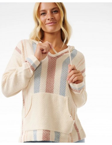 High Tide Stripe Poncho destockage