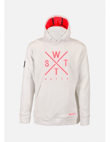 Sweat polaire X-Track - Blanc & Rose Fluo chez Cornerstreet bien 