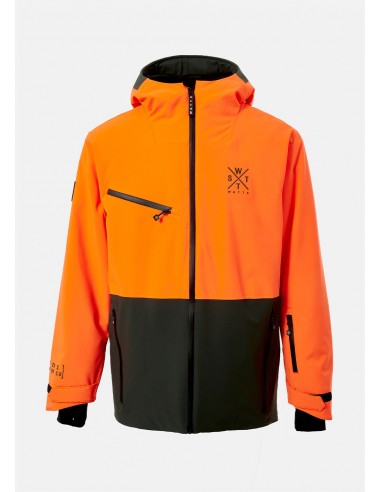 Veste de ski X-Regular - Vert Sapin & Orange Fluo de votre