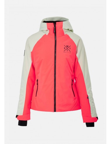 Veste de ski X Ice Junior - Rose Fluo et Vert france